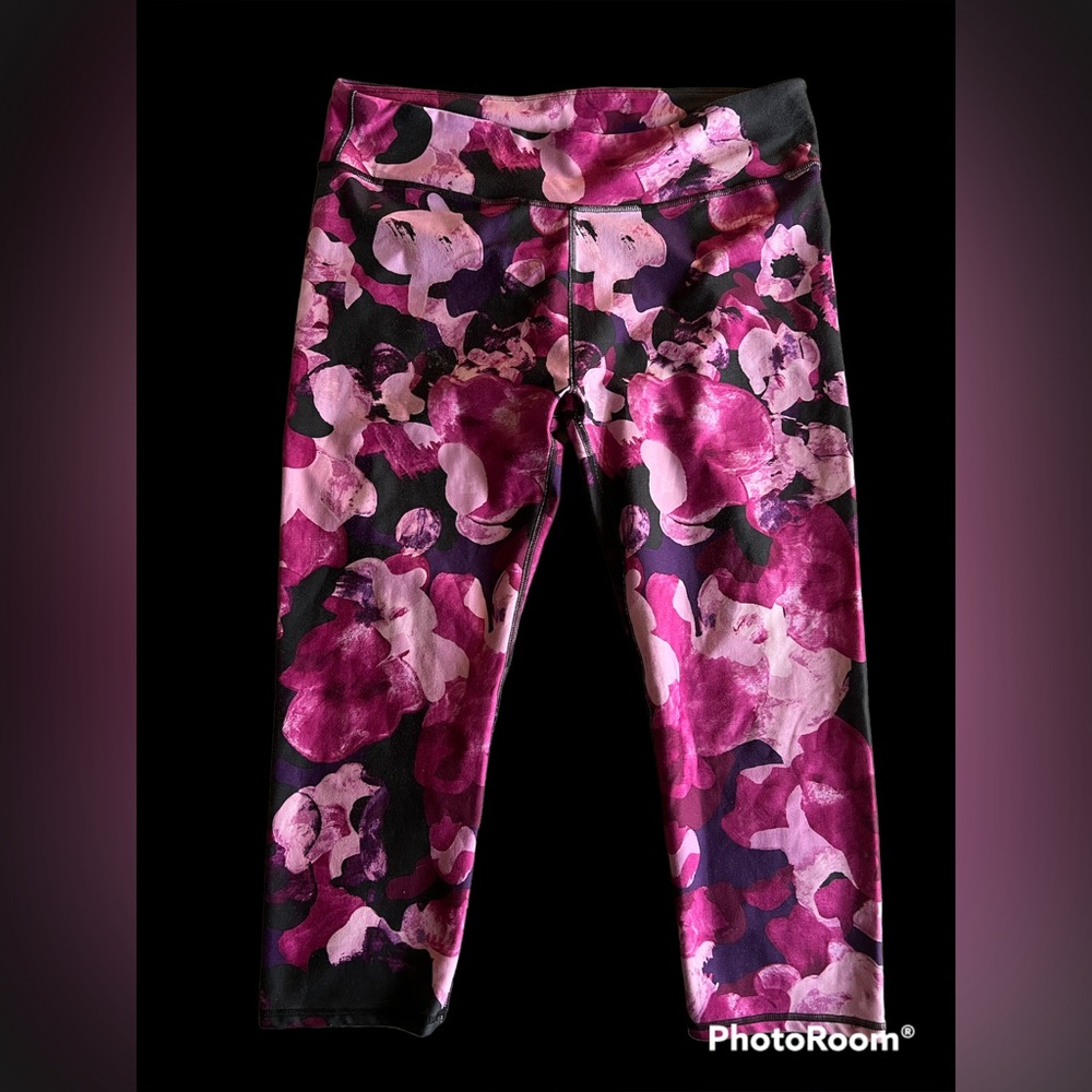 Fabletic floral 3/4 length leggings XL